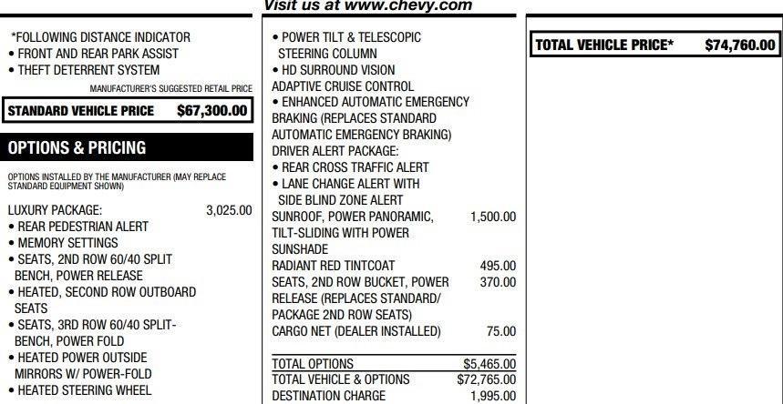 used 2024 Chevrolet Tahoe car, priced at $64,995