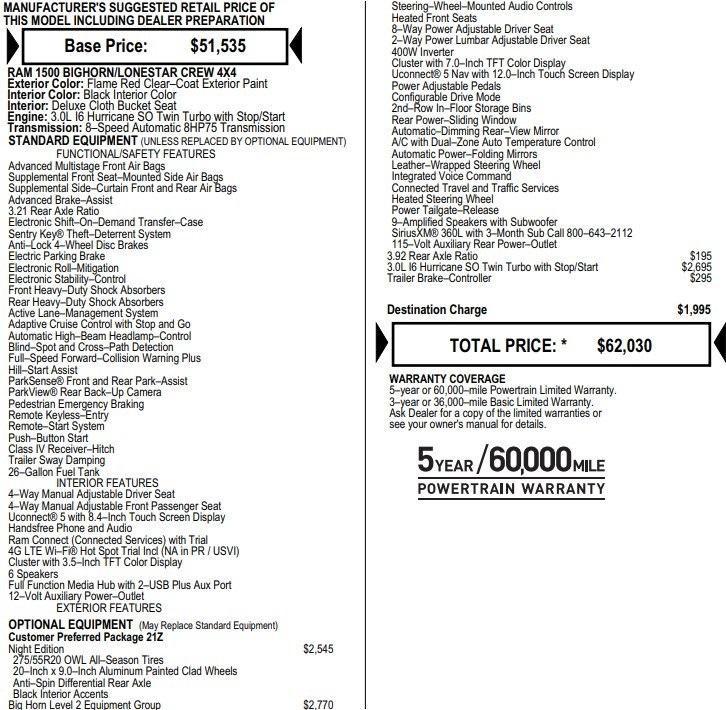 used 2025 Ram 1500 car, priced at $42,995