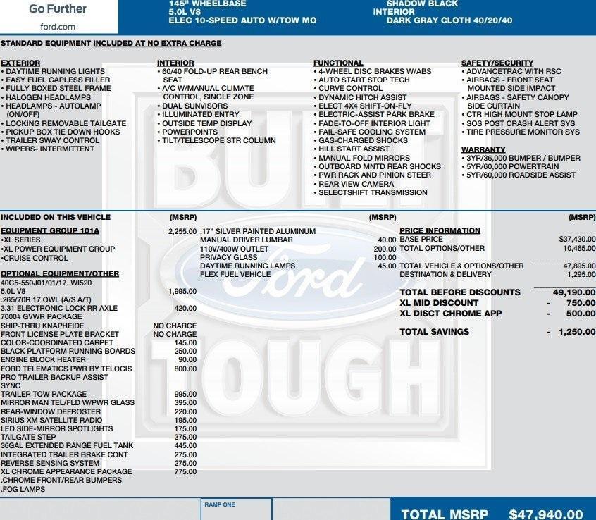 used 2018 Ford F-150 car, priced at $19,995