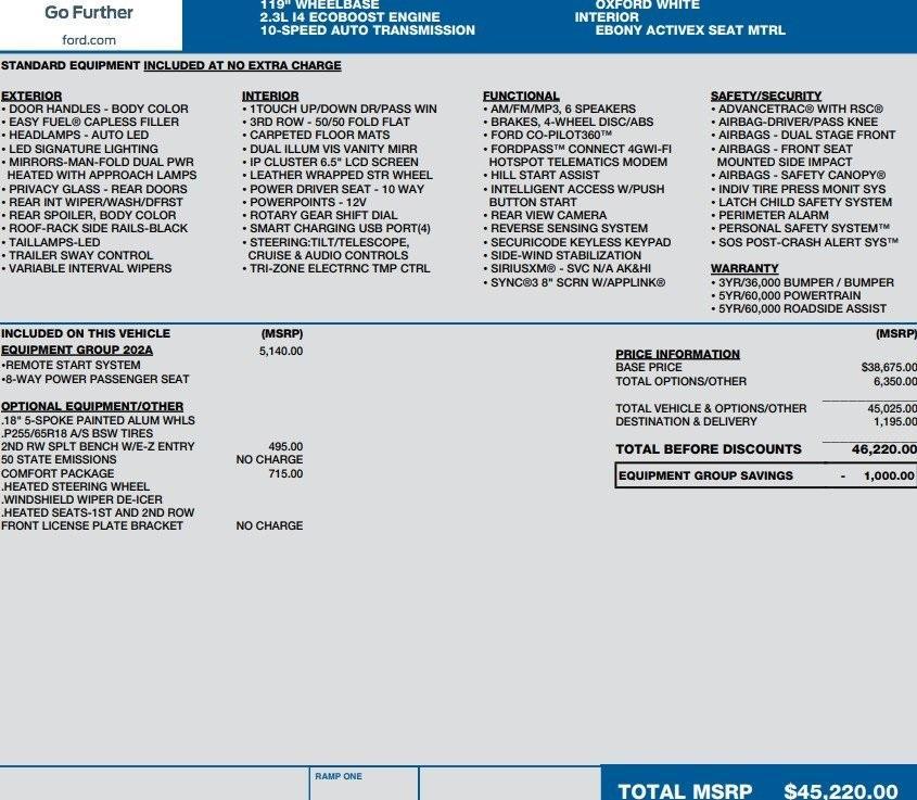 used 2020 Ford Explorer car, priced at $21,995
