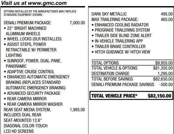 used 2021 GMC Yukon car, priced at $54,995