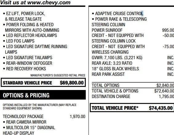 used 2023 Chevrolet Silverado 1500 car, priced at $44,995