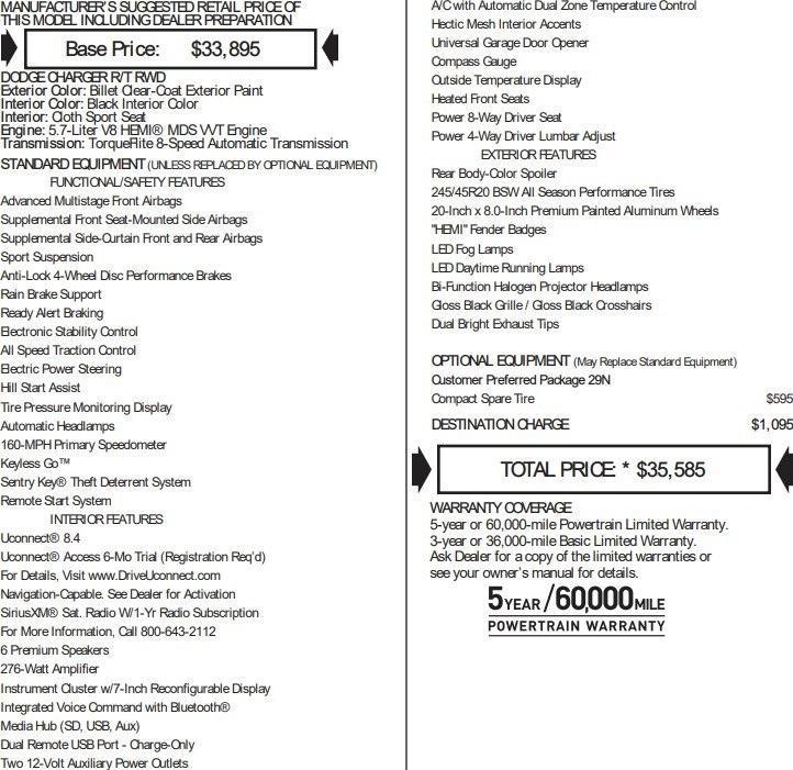 used 2016 Dodge Charger car, priced at $15,995