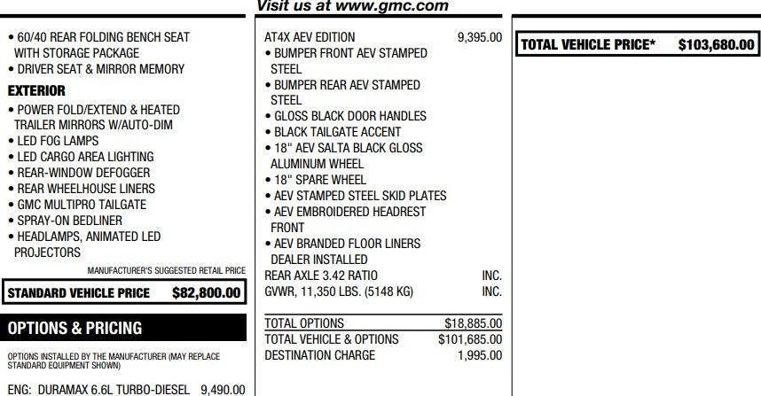 used 2024 GMC Sierra 2500 car, priced at $80,995