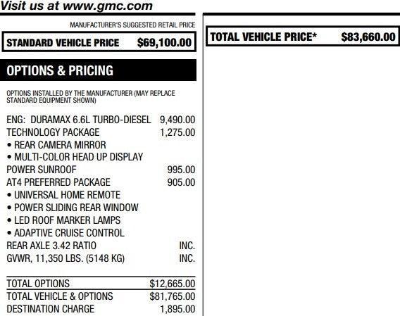 used 2024 GMC Sierra 2500 car, priced at $66,995