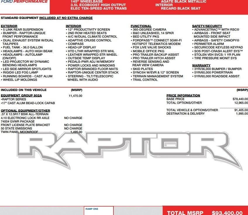 used 2024 Ford F-150 car, priced at $74,995