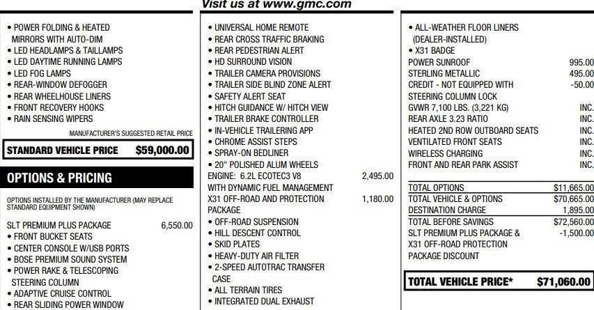 used 2023 GMC Sierra 1500 car, priced at $51,995