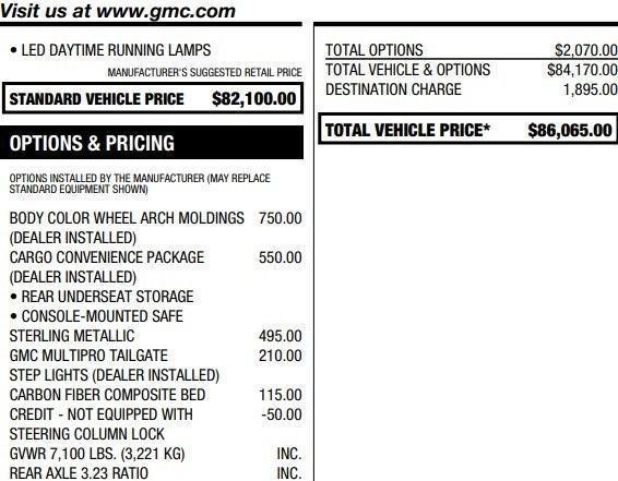 used 2023 GMC Sierra 1500 car, priced at $65,995