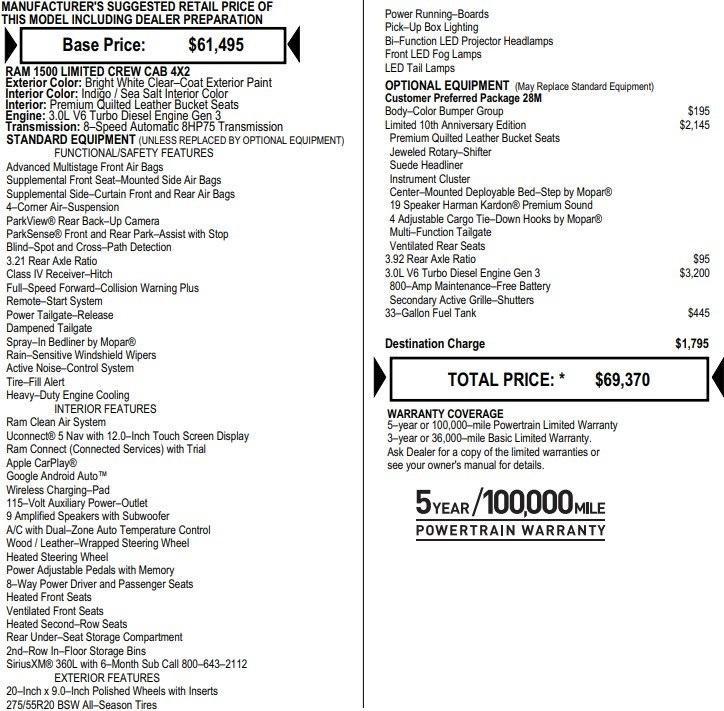 used 2022 Ram 1500 car, priced at $34,995
