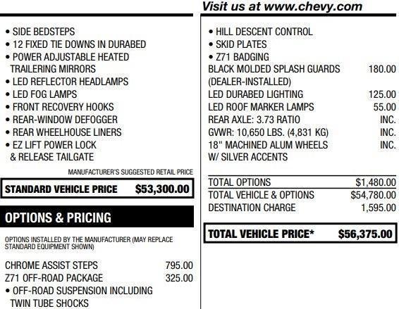 used 2020 Chevrolet Silverado 2500 car, priced at $50,995