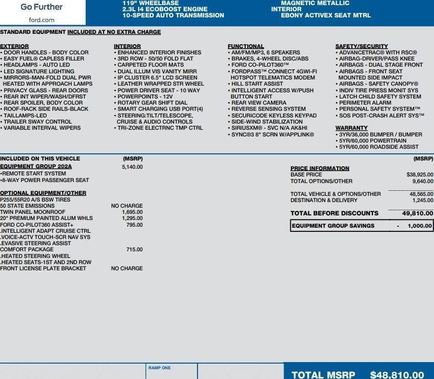 used 2020 Ford Explorer car, priced at $22,495