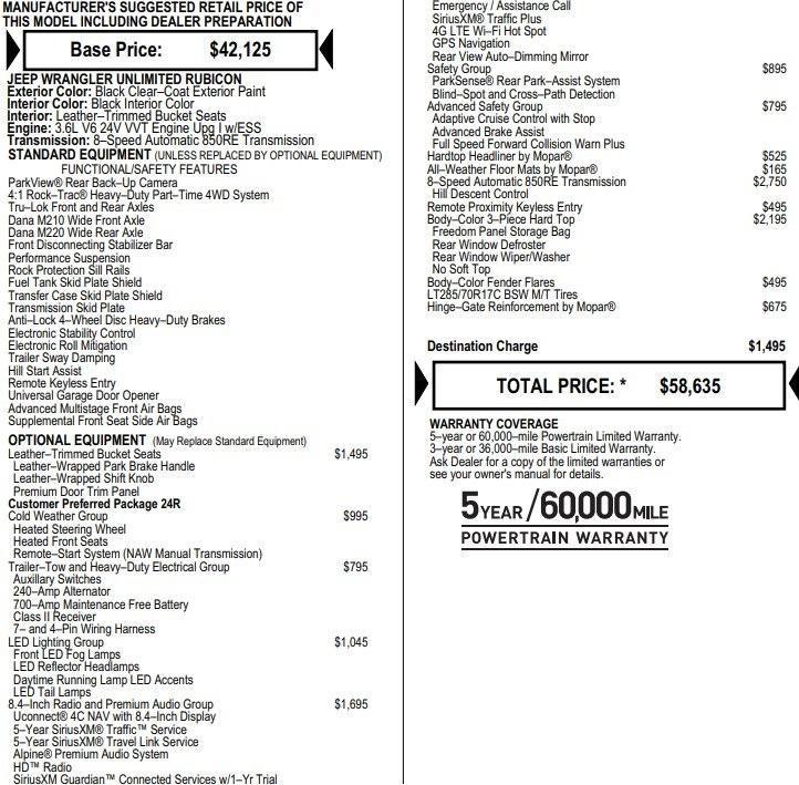 used 2020 Jeep Wrangler Unlimited car, priced at $36,995