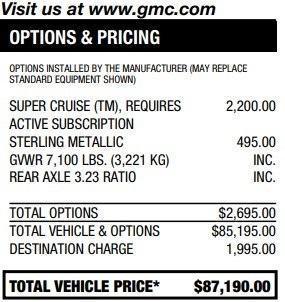 used 2024 GMC Sierra 1500 car, priced at $71,995