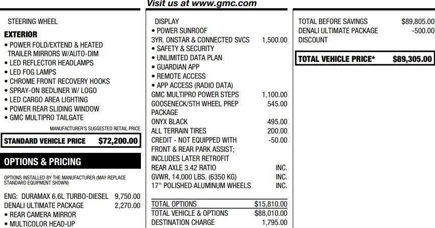 used 2022 GMC Sierra 3500 car, priced at $65,995