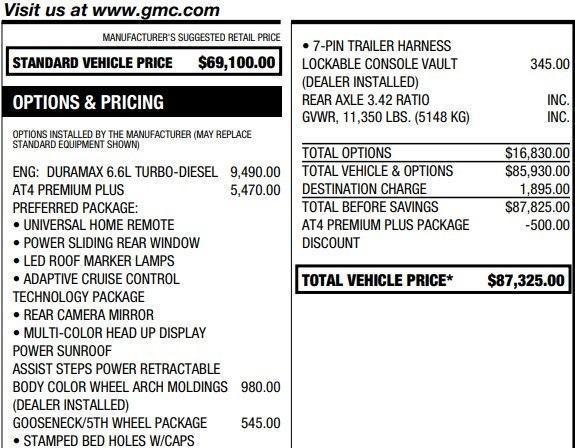 used 2024 GMC Sierra 2500 car, priced at $69,995