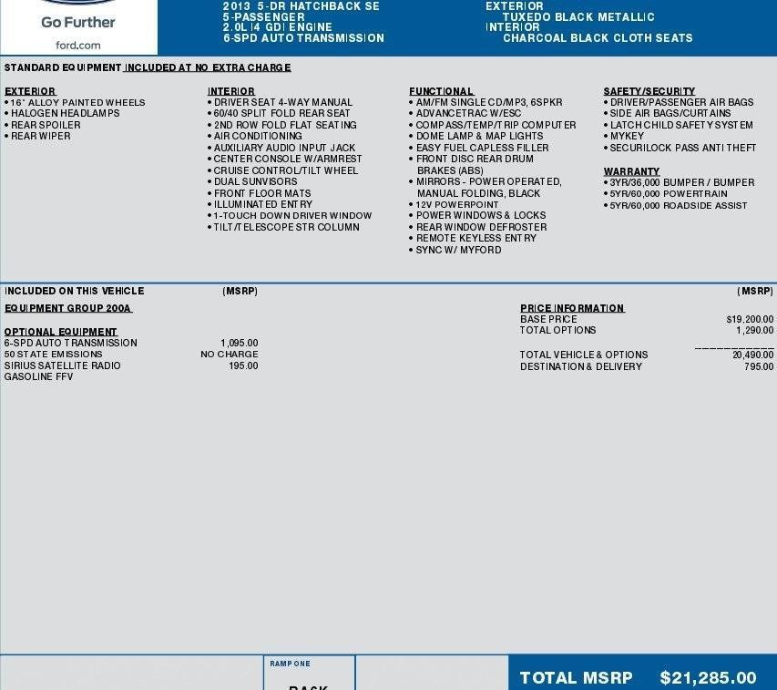 used 2013 Ford Focus car, priced at $8,995