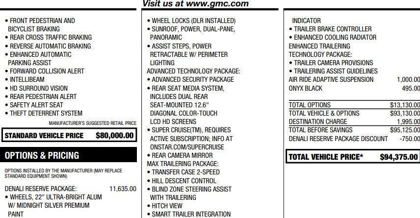 used 2025 GMC Yukon car, priced at $84,995