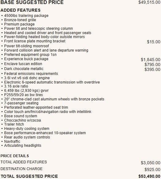 used 2016 Buick Enclave car, priced at $8,995