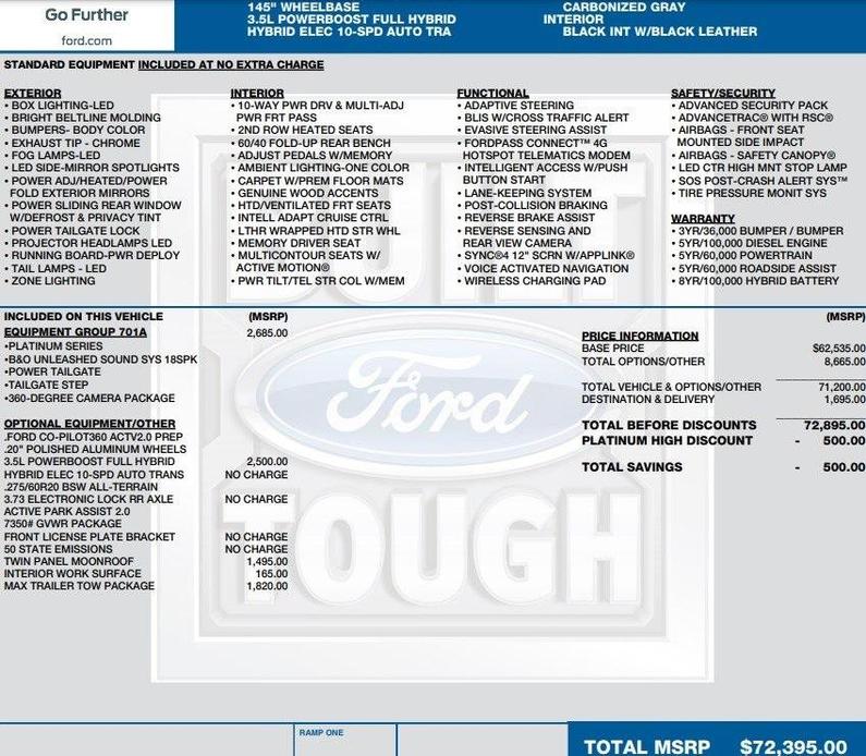 used 2021 Ford F-150 car, priced at $44,995