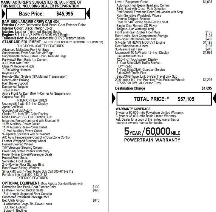 used 2019 Ram 1500 car, priced at $25,995