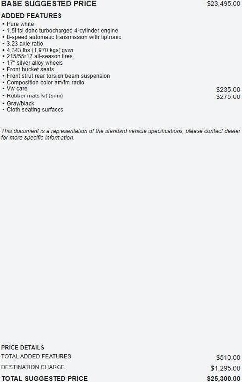 used 2022 Volkswagen Taos car, priced at $16,495