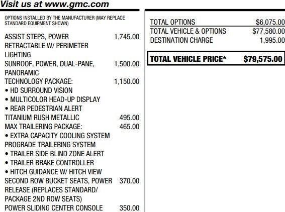 used 2024 GMC Yukon car, priced at $68,495