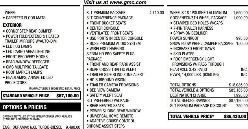 used 2024 GMC Sierra 3500 car, priced at $65,995