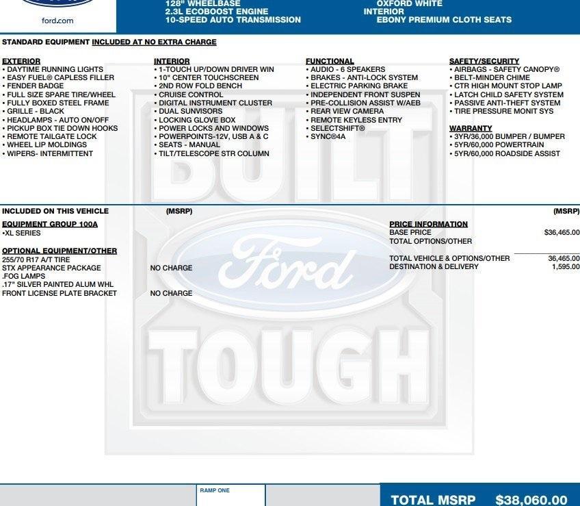 used 2024 Ford Ranger car, priced at $30,995