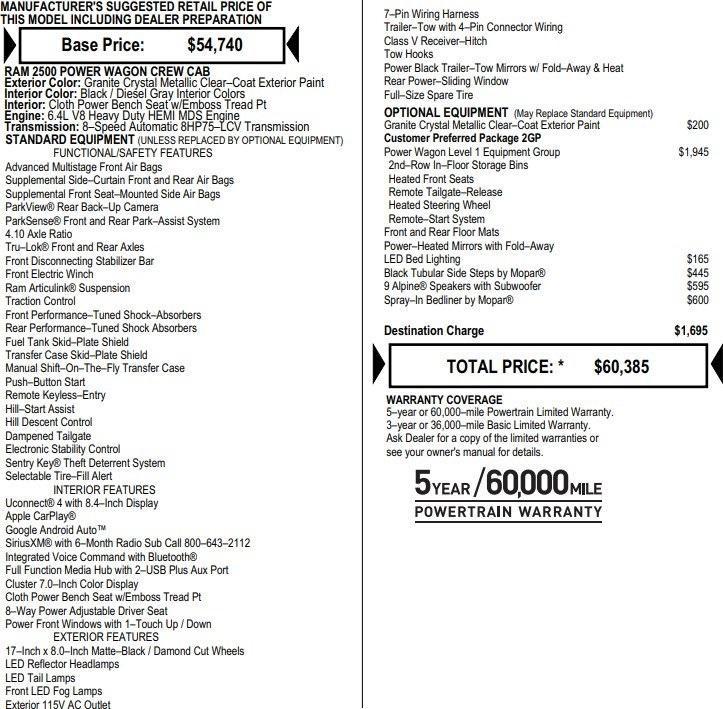 used 2021 Ram 2500 car, priced at $48,995
