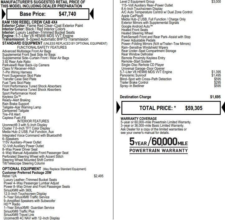 used 2019 Ram 1500 car, priced at $24,995