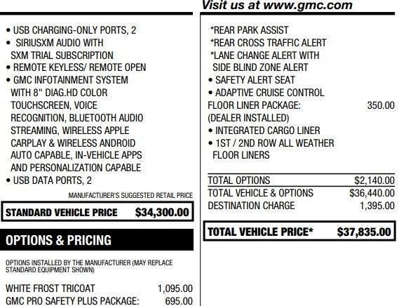 used 2024 GMC Terrain car, priced at $28,495