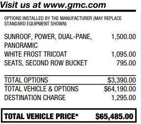 used 2021 GMC Yukon car, priced at $44,995