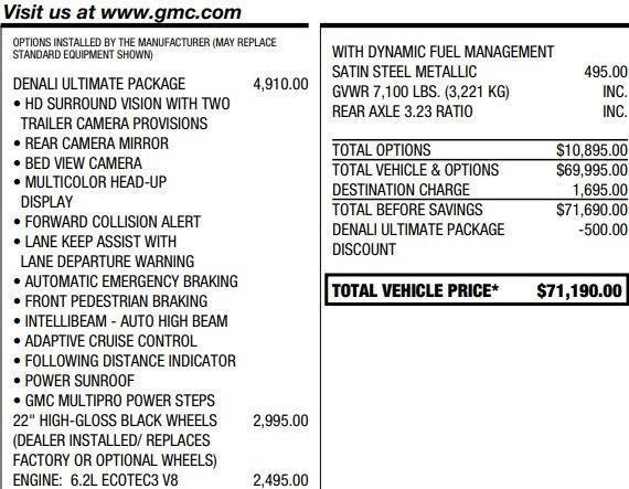 used 2021 GMC Sierra 1500 car, priced at $43,495