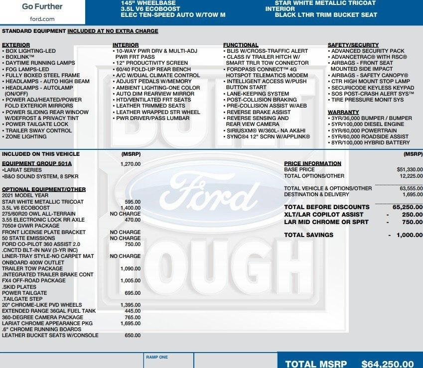 used 2021 Ford F-150 car, priced at $29,995