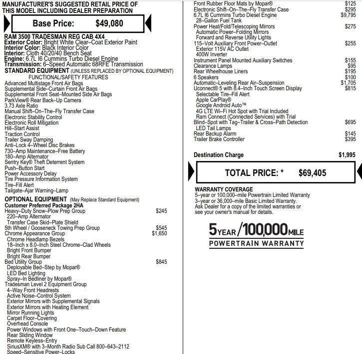 used 2024 Ram 3500 car, priced at $51,495