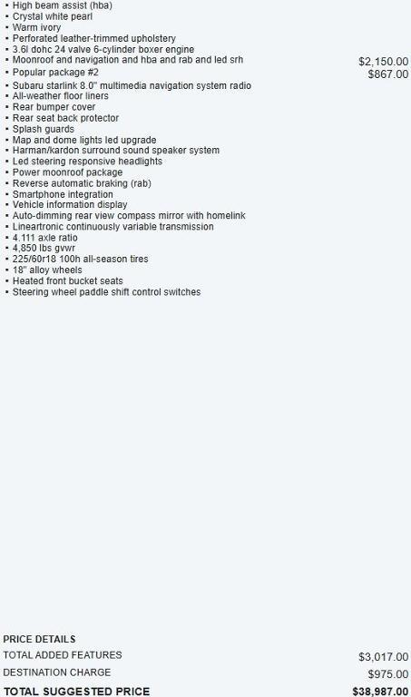 used 2019 Subaru Outback car, priced at $22,495