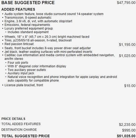 used 2017 Cadillac XT5 car, priced at $14,995