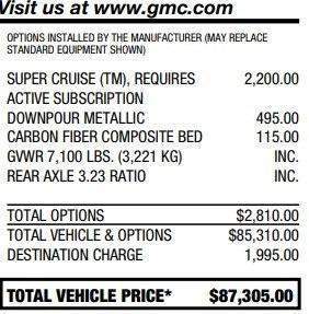 used 2024 GMC Sierra 1500 car, priced at $68,495