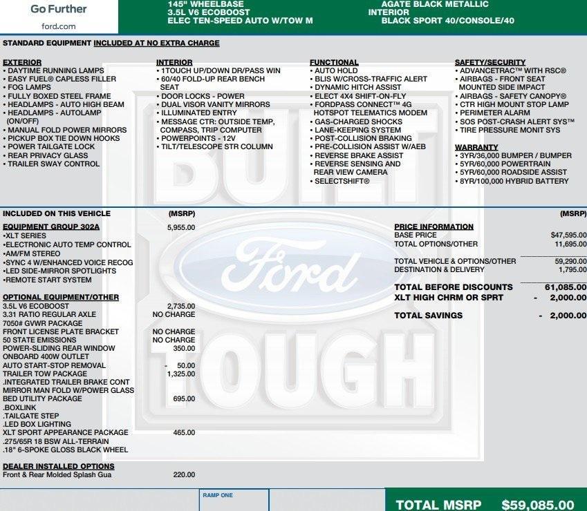 used 2022 Ford F-150 car, priced at $34,995