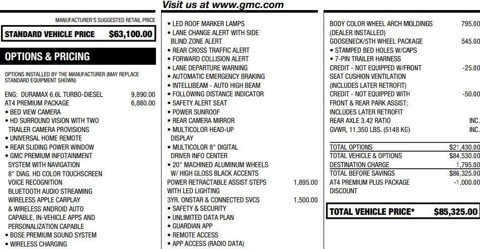 used 2022 GMC Sierra 2500 car, priced at $57,995