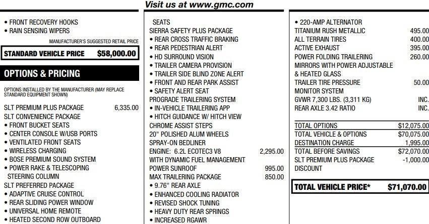 used 2025 GMC Sierra 1500 car, priced at $55,995