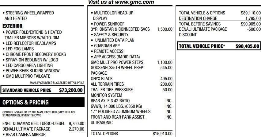 used 2023 GMC Sierra 3500 car, priced at $62,995