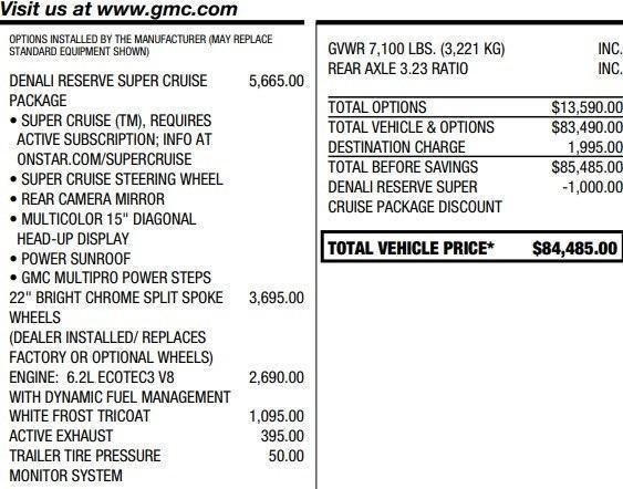 used 2024 GMC Sierra 1500 car, priced at $64,995