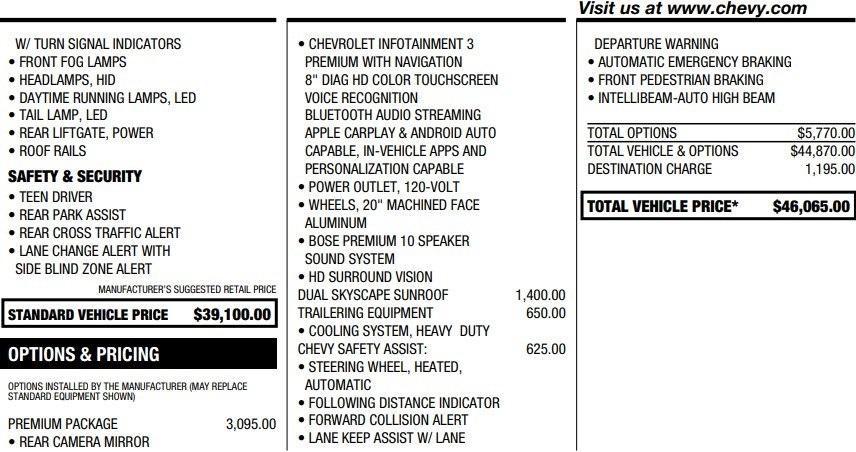 used 2021 Chevrolet Traverse car, priced at $19,995