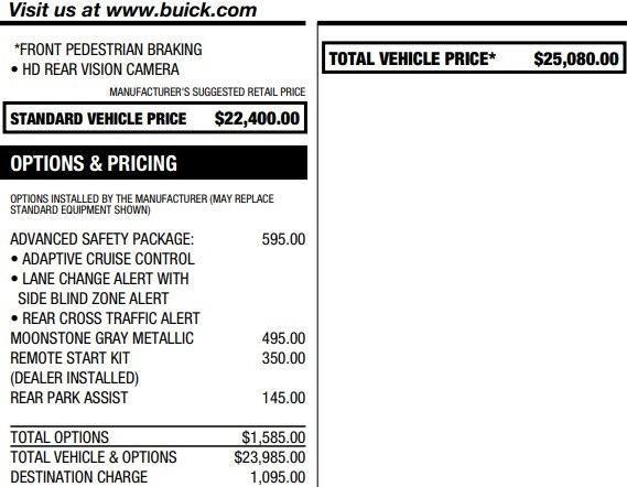 used 2024 Buick Envista car, priced at $21,995