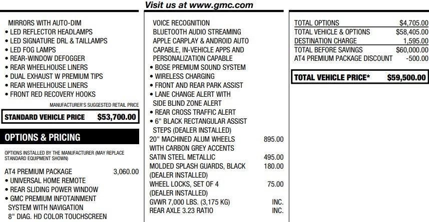 used 2020 GMC Sierra 1500 car, priced at $36,495