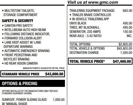 used 2024 GMC Canyon car, priced at $42,495