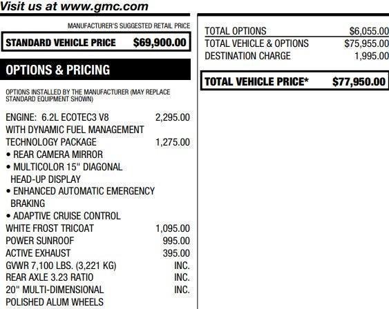 used 2024 GMC Sierra 1500 car, priced at $63,995