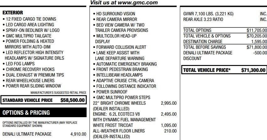 used 2020 GMC Sierra 1500 car, priced at $34,995