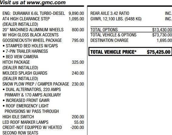 used 2022 GMC Sierra 3500 car, priced at $61,995